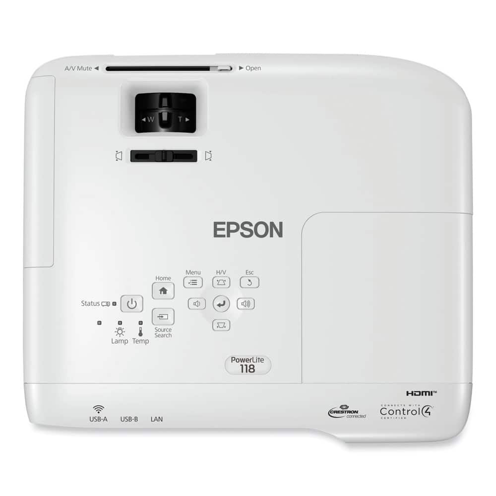 Epson V11HA03020 PowerLite 118 3800 lm 1024 x 768 Pixels 1.2X Zoom