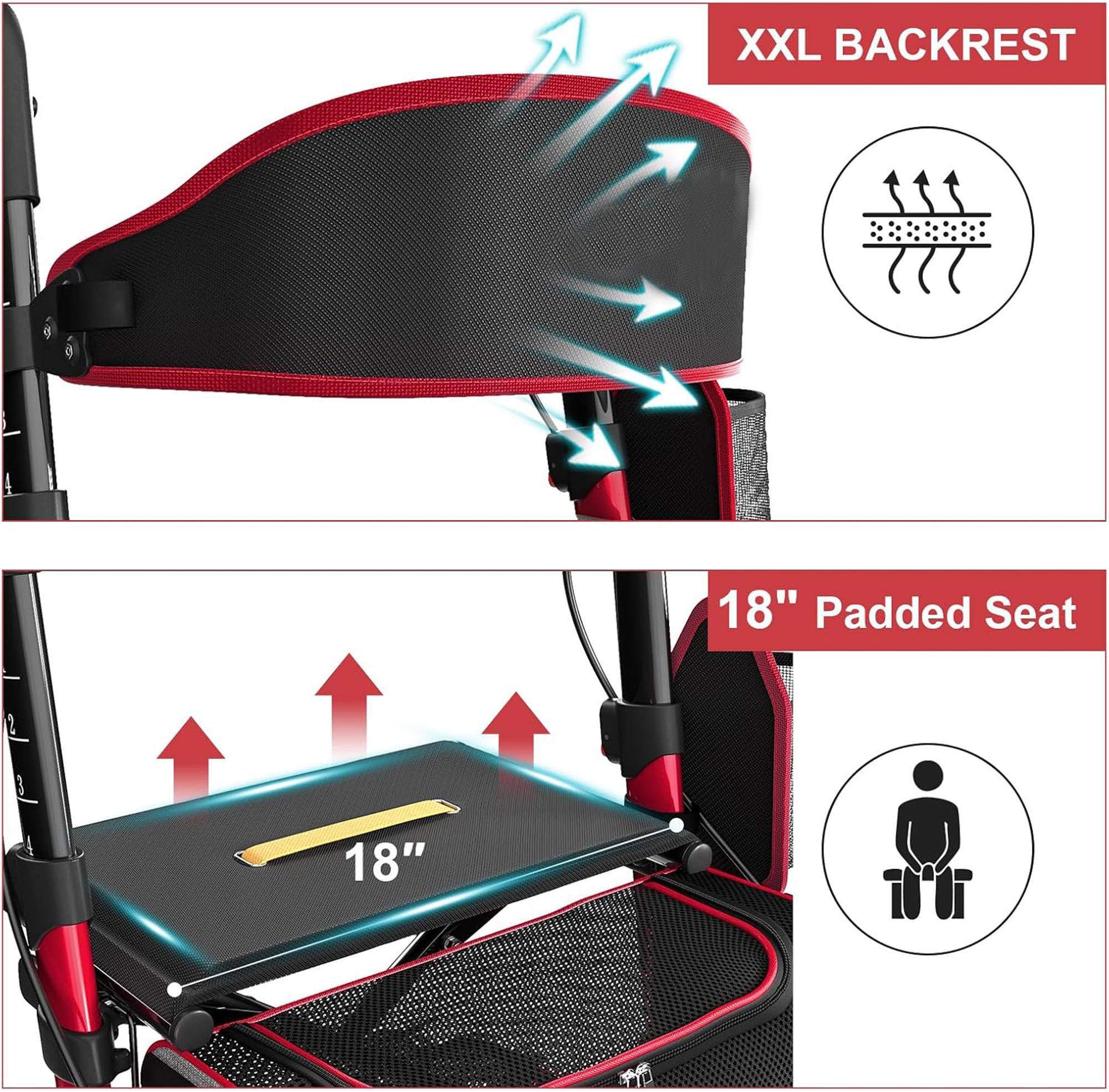 XXL BACKREST  
18" Padded Seat