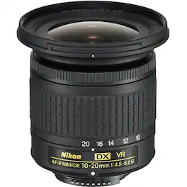 Nikon - AF-P DX NIKKOR 10-20mm f/4.5-5.6G VR Lens (International Model) - Black