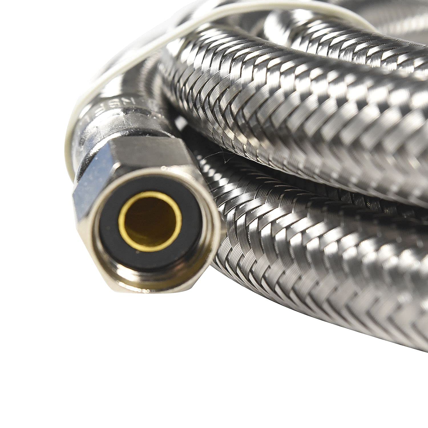 Alt View 2. HQRP - HQRP 6FT Stainless Steel Refrigerator Water Line – 1/4" Comp x 1/4" Comp Ice Maker Supply Hose.