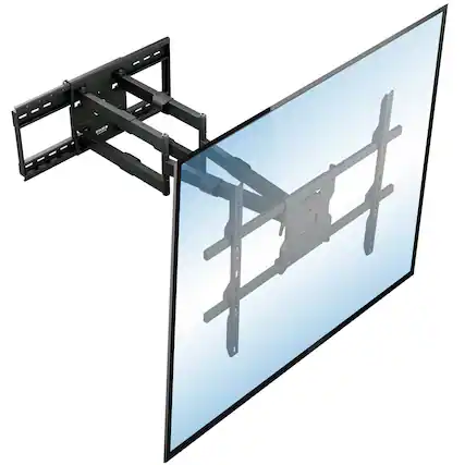 Front. Mount-It! - The Beast Outdoor TV Wall Mount for 60–110" – 275 lb Capacity, 38.6" Extension, Weatherproof, VESA Compatible - Black.
