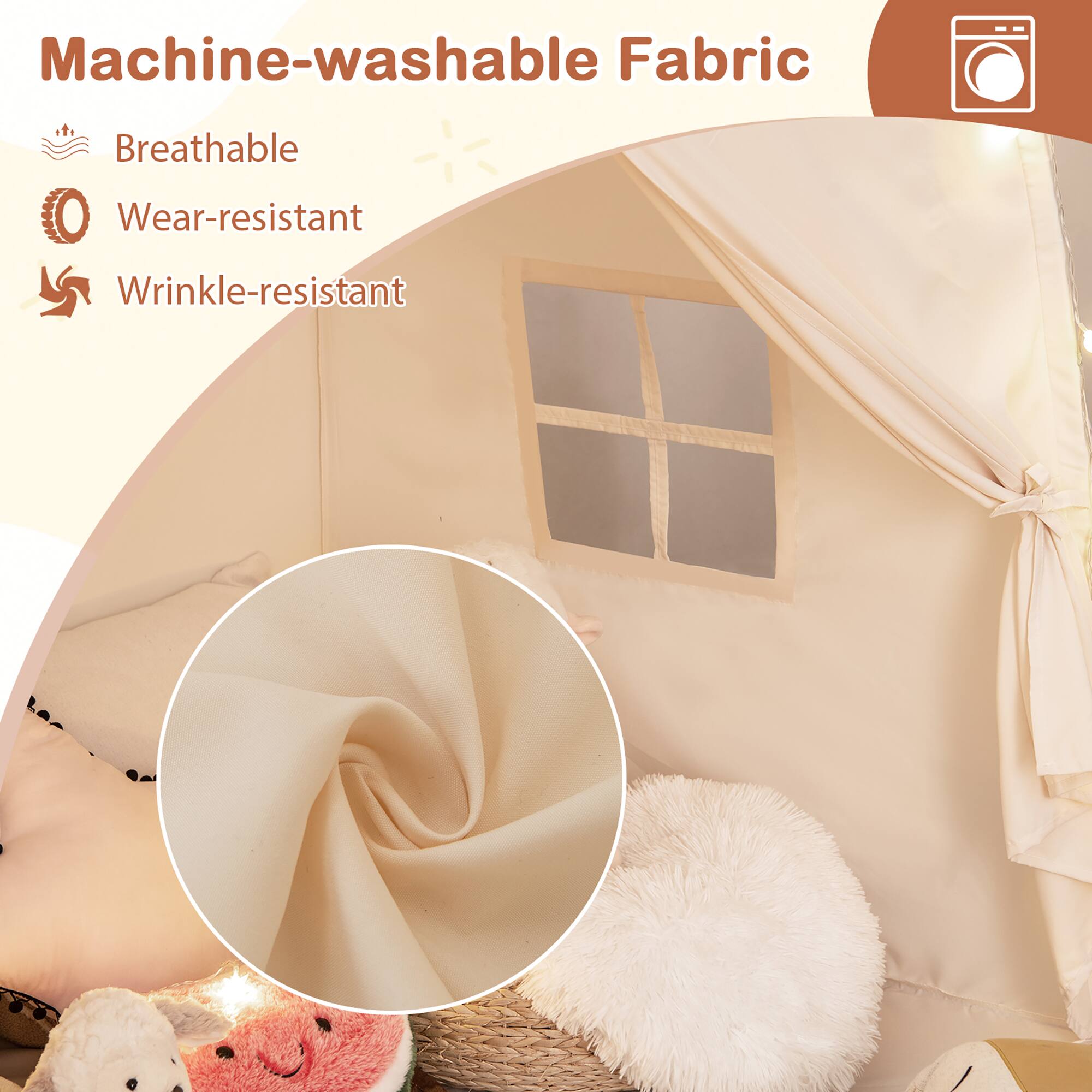 Machine-washable Fabric

- Breathable
- Wear-resistant
- Wrinkle-resistant