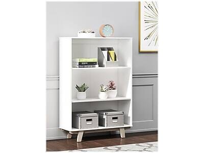 Alt View 3. Thomasville Furniture - Whitney 3-Shelf 48"H Bookcase - White.