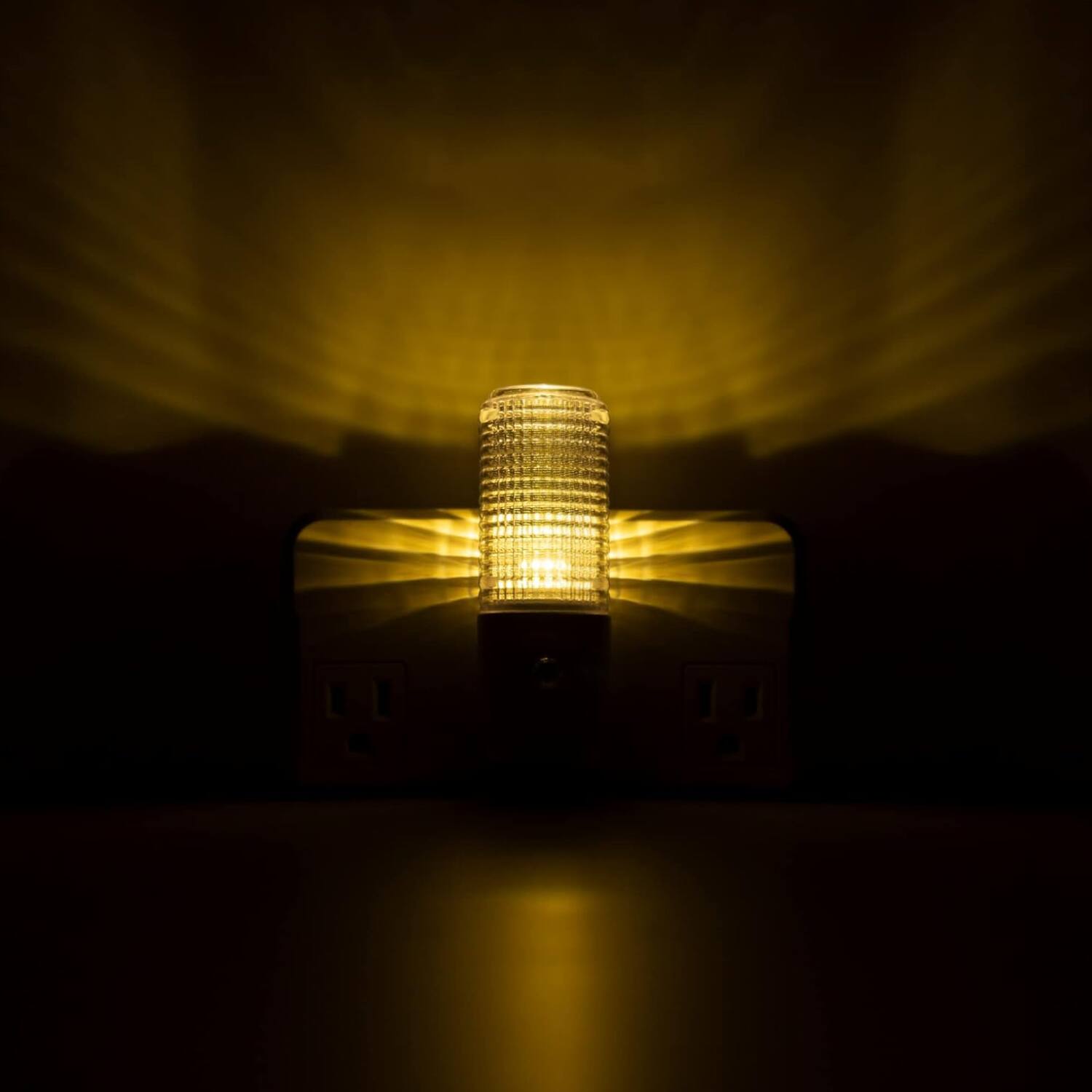 Back. Home Collection - 2 Pack Plug-In LED Night Light with Auto Dusk-to-Dawn Sensor - White.