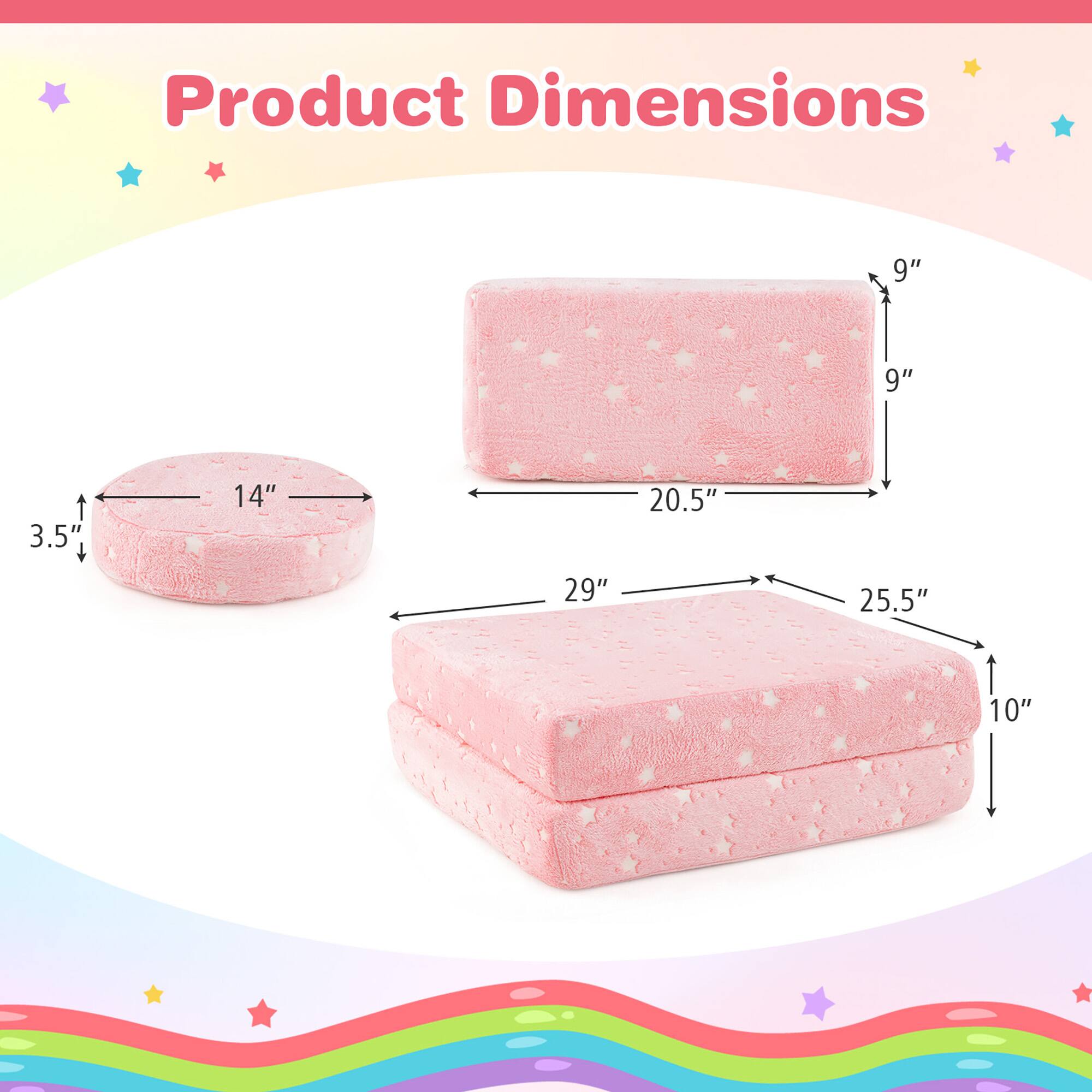 Product Dimensions

- 3.5" x 14"
- 9" x 9" x 20.5"
- 29" x 25.5" x 10"