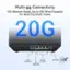 Multi-gig Connectivity: 10G Network Ready, Up to 20G Wired Capacity for Multi-Gig Smart Home. 20G ... - - - | | 10G Quad WAN/LAN 2.5G LAN 2.5G WAN/LAN USB WAN 4G 5G