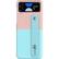 Front. SaharaCase - FingerGrip Series Case with Strap for Samsung Galaxy Z Flip4 - Pink/Ice Blue.