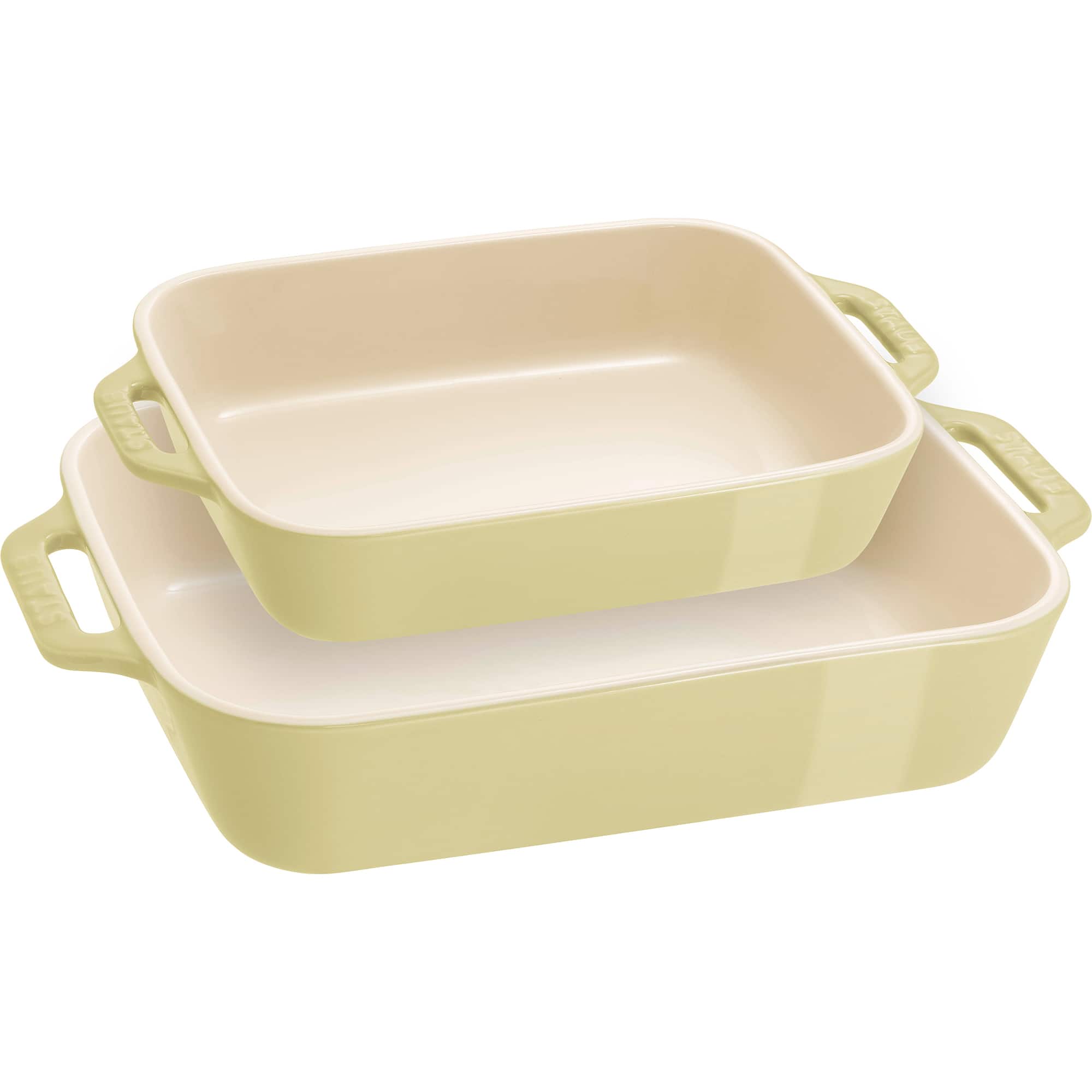 Staub - Ceramic 2-pc Rectangular Baking Dish Set - Macaron Pastel - Green - Thumbnail 2