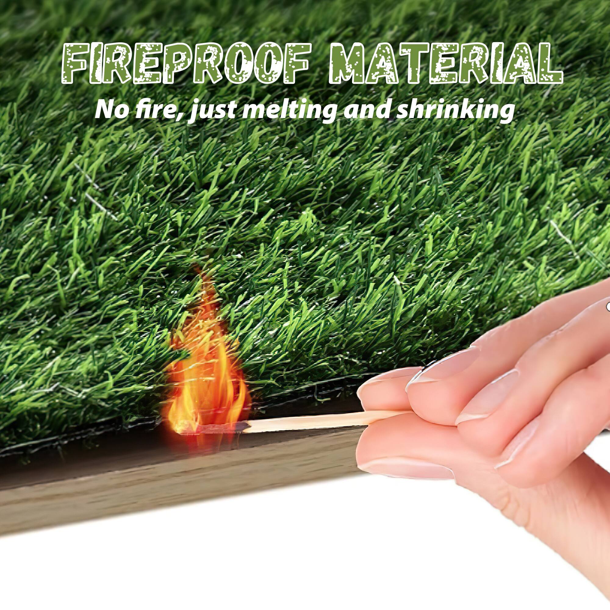 FIREPROOF MATERIAL  
No fire, just melting and shrinking