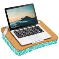 LapGear - Designer Lap Desk for 15.6" Laptop - Aqua Trellis - Front_Zoom