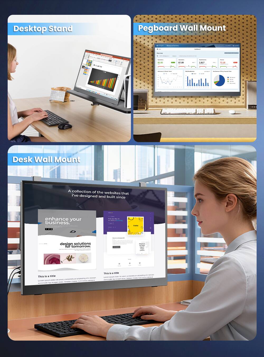 Desktop Stand Pegboard Wall Mount - - - fatary - C : I - I - -. - 35.00 I - 17.00 -  2RL7 | 1O : | - : I 5 - - I ee I - Desk Wall Mount

A collection of the websites that I've designed and built since enhance your business. - - -de  - - .E. . - - design solutions for tomorrow.  - : - - - - Y

This is . title -  ocRN empesng upum ST .. LN - AmP - - - I -  a This is a title - 0n - - - I - -  Um - i - - - - - - -.
