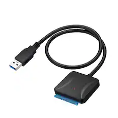 Front. Stock Preferred - 1Pack USB 3.0 to SATA Adapter External Hard Drive Reader.