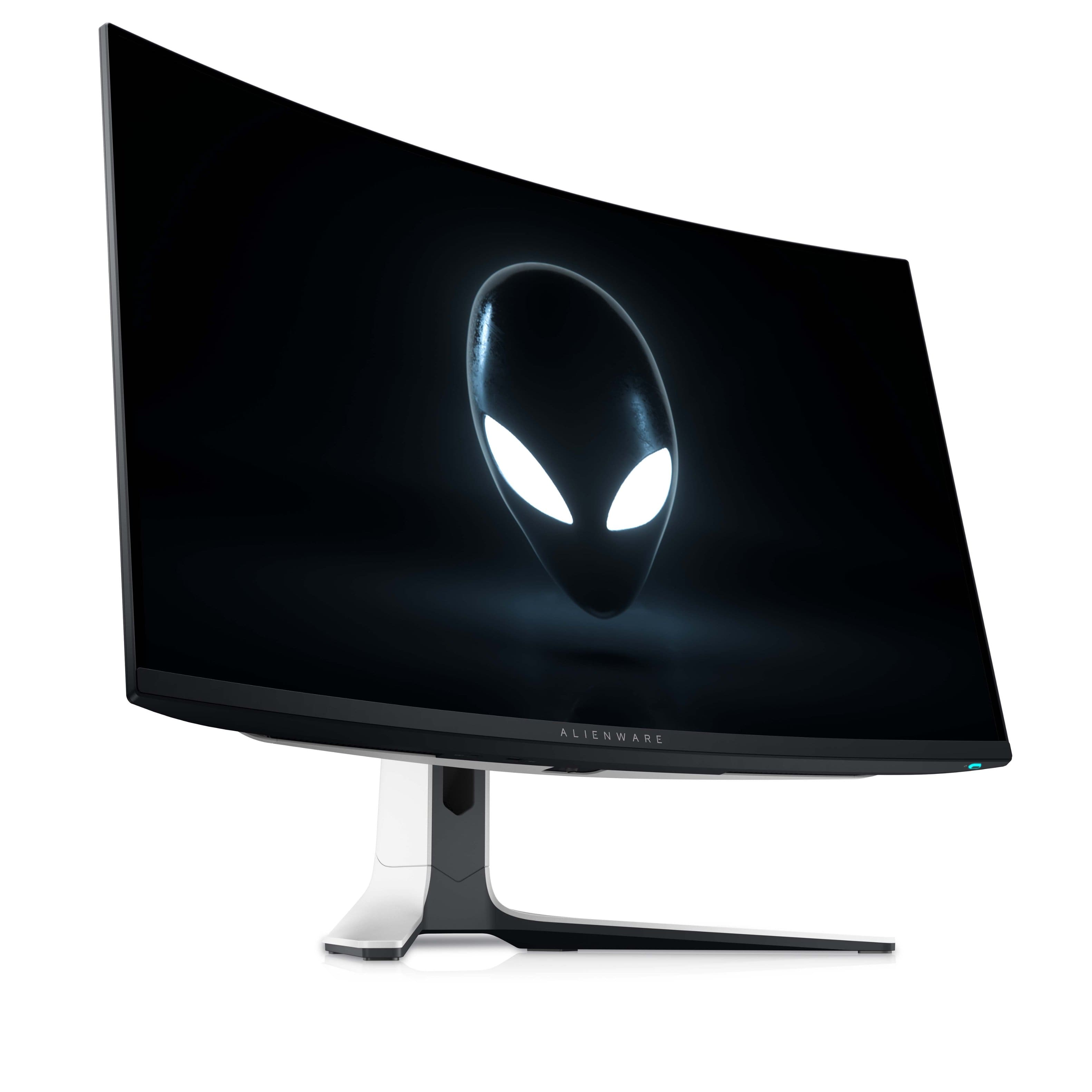 Alt View 24. Alienware - AW3225QF 31.6" QD-OLED Curved 4K UHD 240Hz .03-ms G-SYNC Gaming Monitor with HDR (HDMI, USB-C) - Lunar Light.