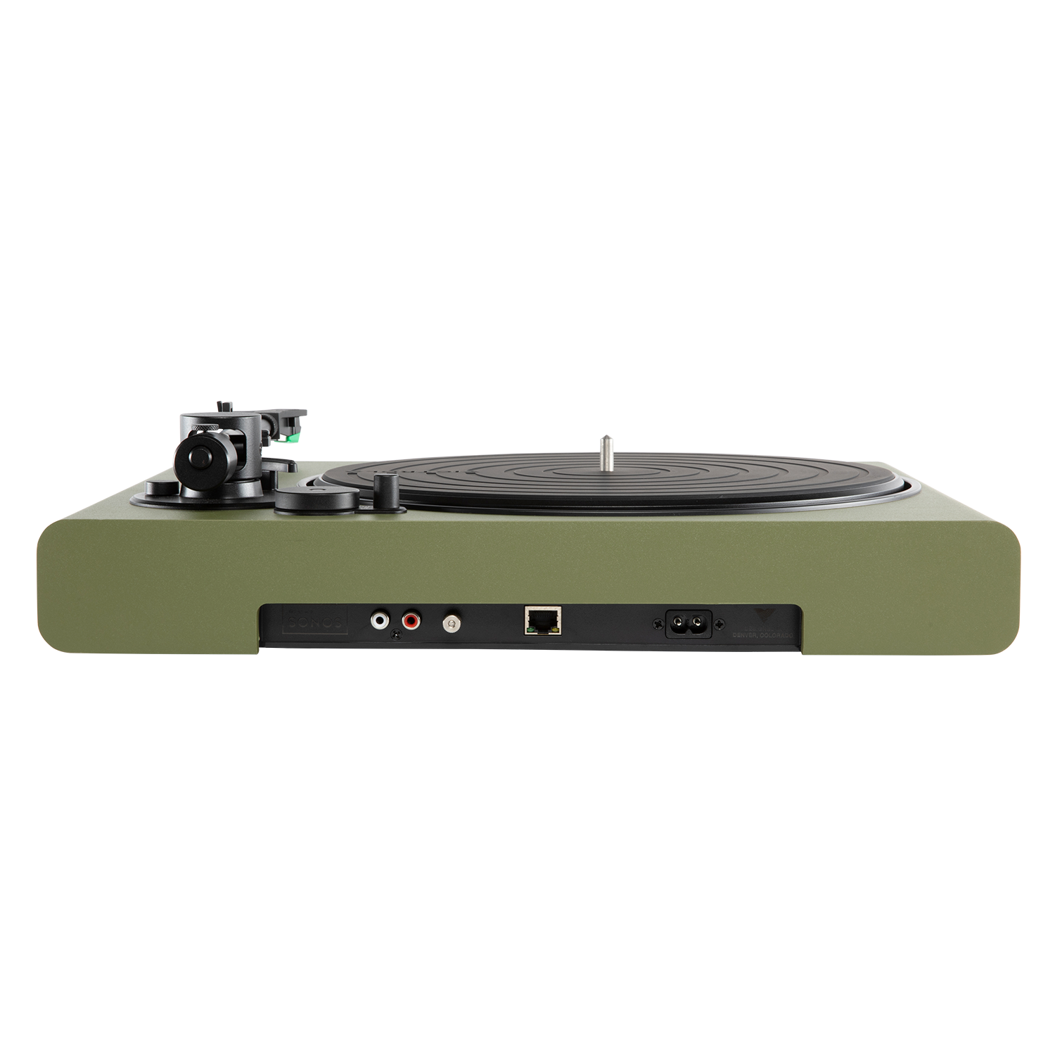 Alt View 8. Victrola - Victrola Stream Onyx – Wi-Fi and Bluetooth Turntable (Works with Sonos) - Green.