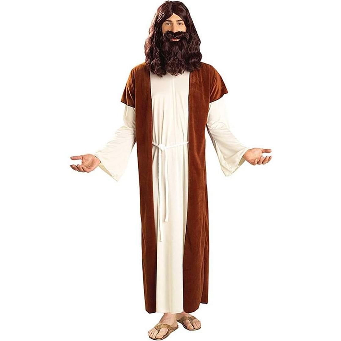 Front. Forum Novelties - Biblical Times Jesus Holy Man Costume Adult Standard - White.