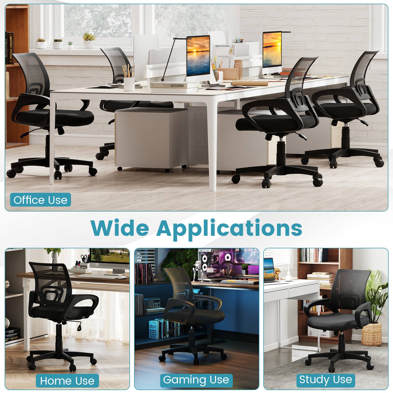 Office Use  
Wide Applications  
Home Use  
Gaming Use  
Study Use