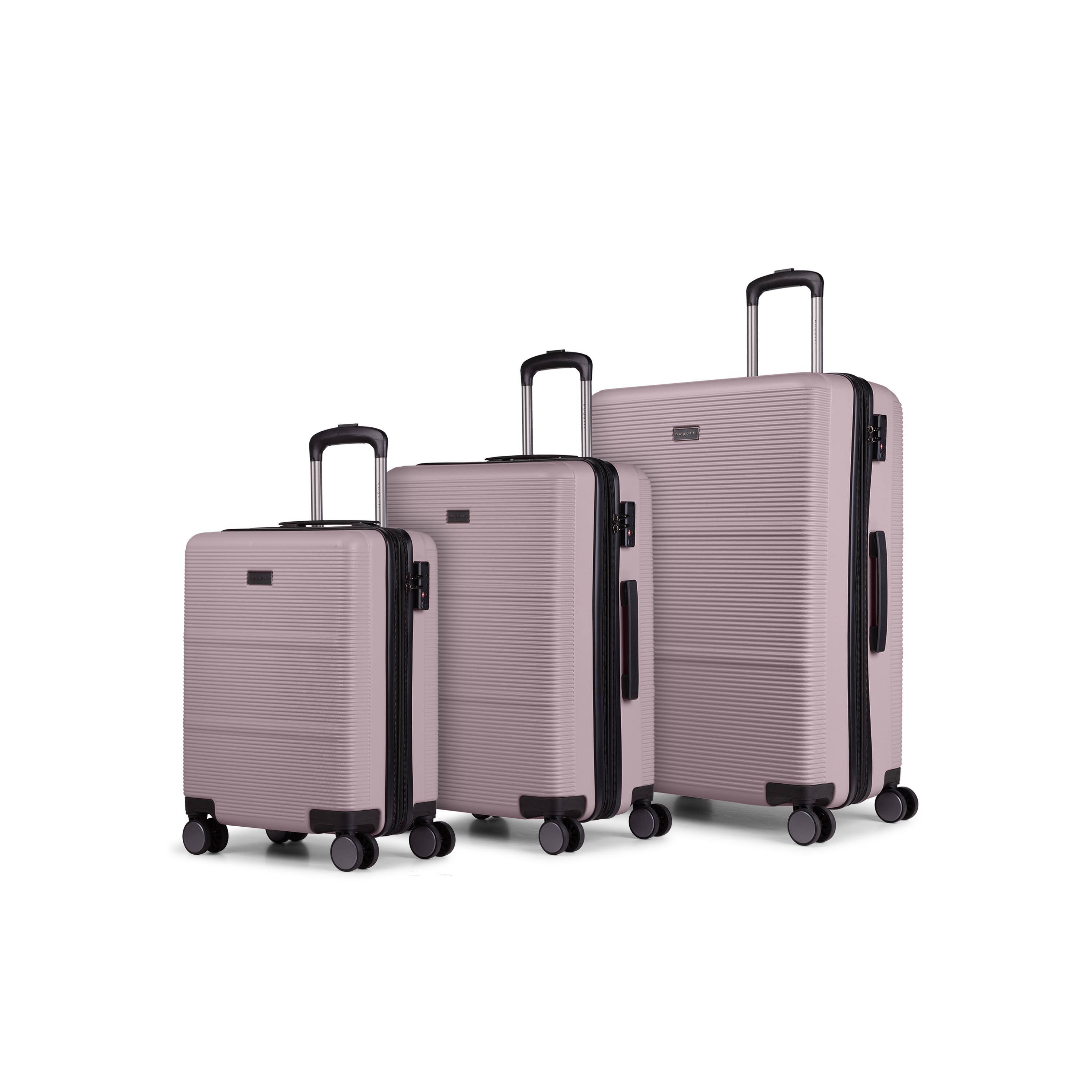 Front. Bugatti - Bugatti Brussel 3 Piece Hardside Luggage Set - LILAC.