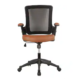 Forest'nSky - Mobili Mid-Back Mesh Task Chair with Height Adjustable Arms - Brown