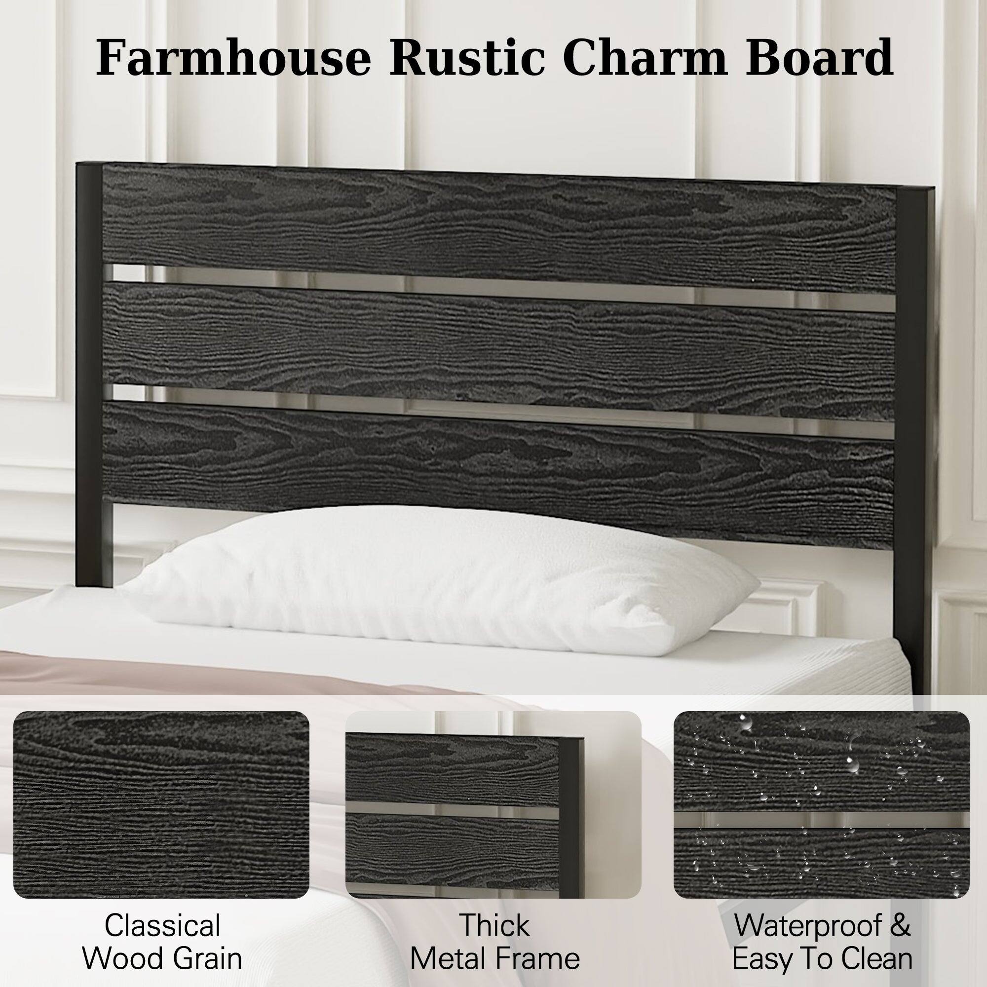 Farmhouse Rustic Charm Board

- Classical Wood Grain
- Thick Metal Frame
- Waterproof & Easy To Clean