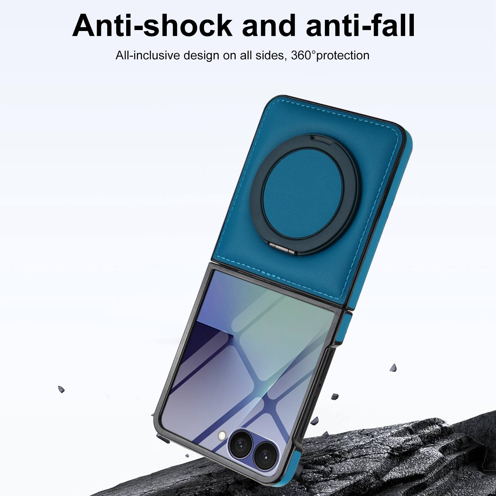 Anti-shock and anti-fall  
All-inclusive design on all sides, 360° protection