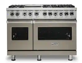 Viking - 5-Series Dual Fuel Self-Clean 48"W Sealed Burner Range - Nantucket
