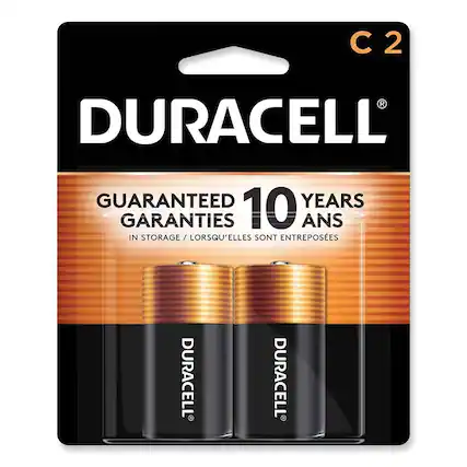C 2
DURACELL®
GUARANTEED 10 YEARS
GARANTIES 10 ANS
IN STORAGE / LORSQU'ELLES SONT ENTREPOSÉES