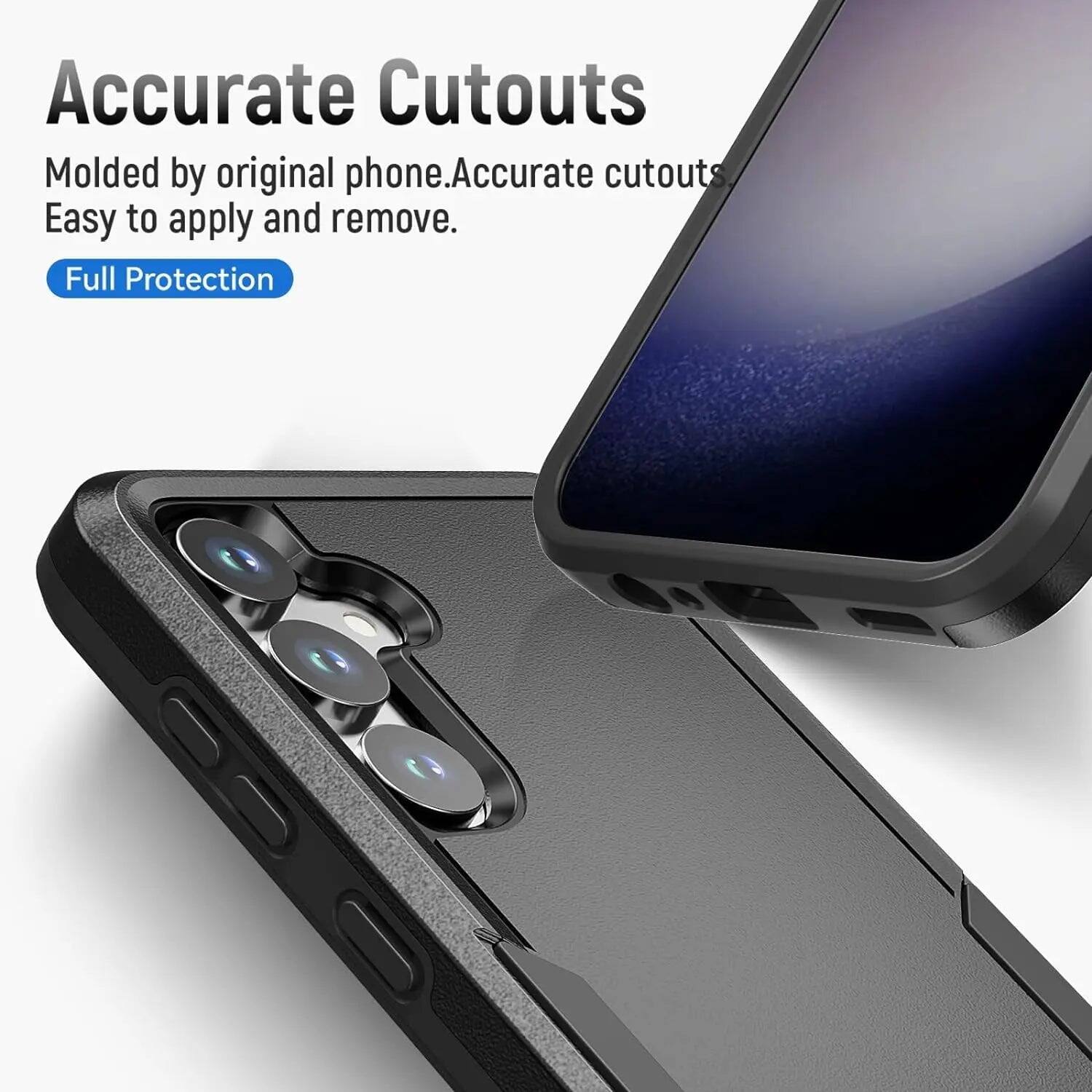 Accurate Cutouts  
Molded by original phone. Accurate cutouts. Easy to apply and remove.  
Full Protection