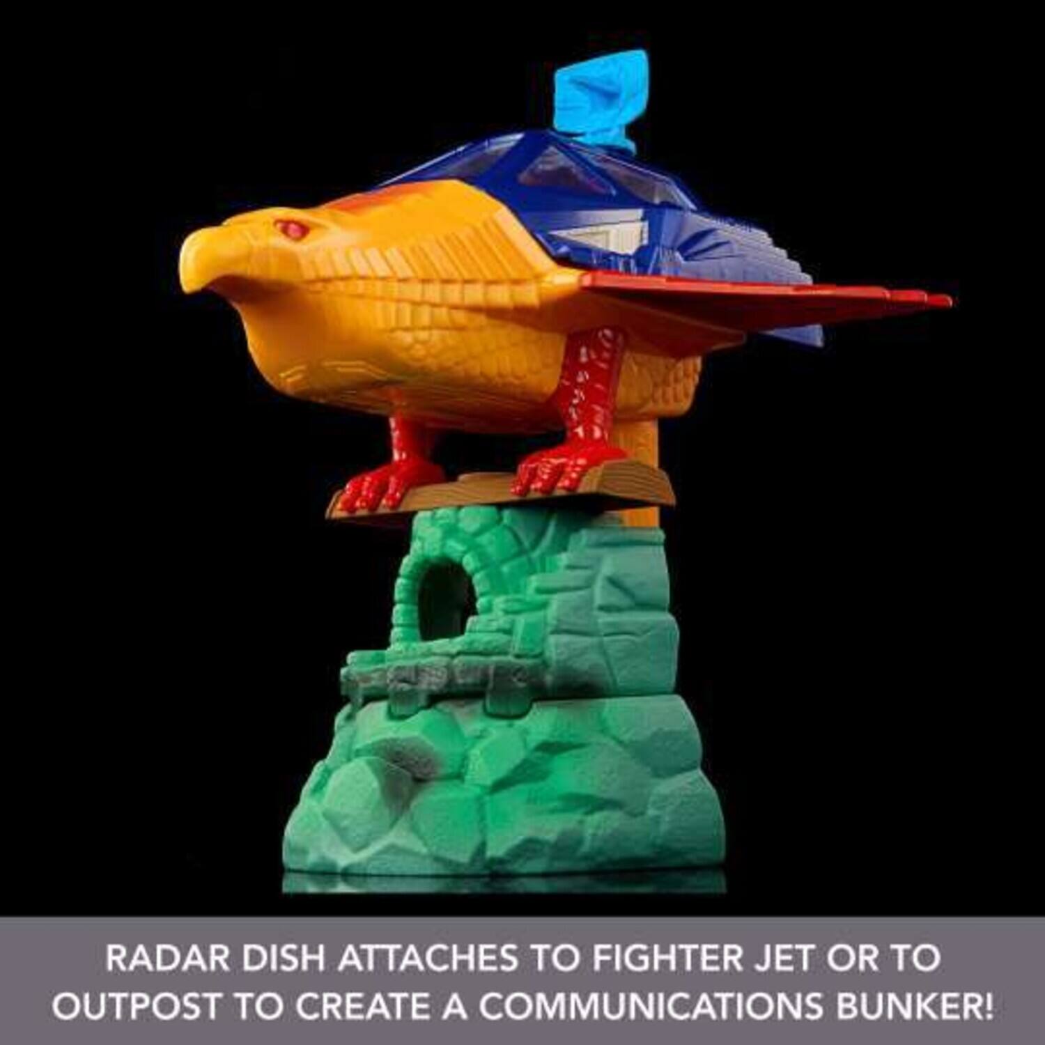 RADAR DISH ATTACHES TO FIGHTER JET OR TO OUTPOST TO CREATE A COMMUNICATIONS BUNKER!