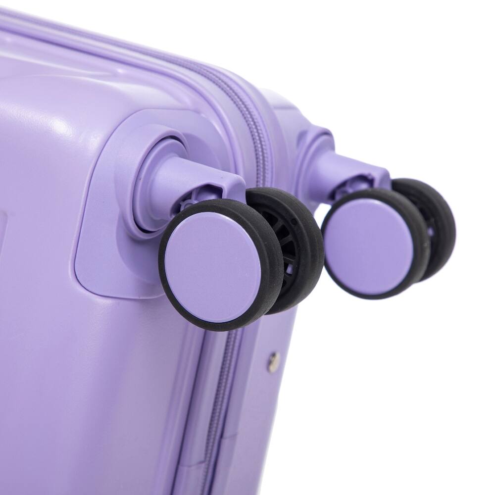 Alt View 2. Ropilly - 2 Piece Luggage Set 20 Inch Carry On Suitcase with 14 Inch Cosmetic Case ABS Hard Shell Spinner Wheels - Blue, Purple.