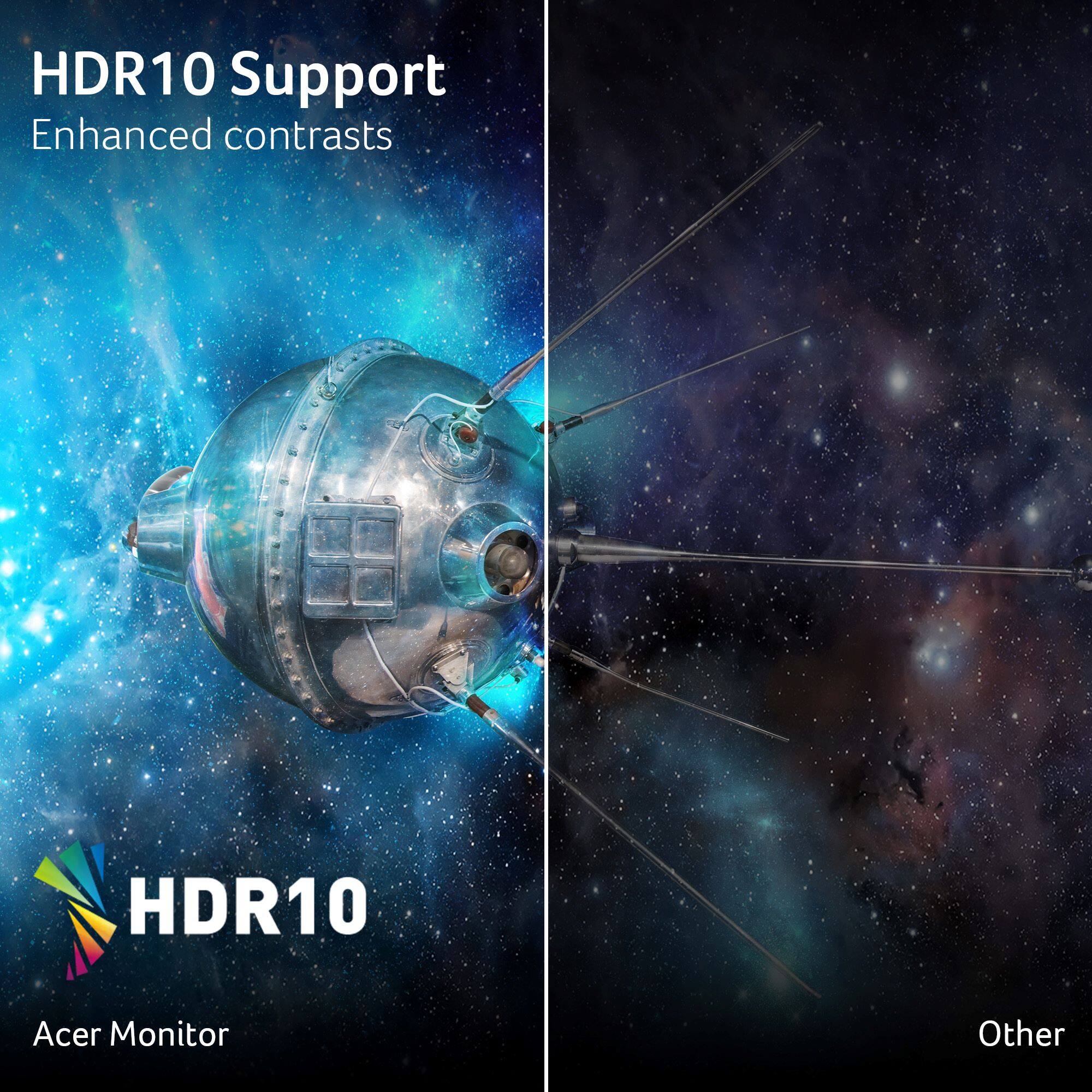 HDR10 Support Enhanced contrasts Acer Monitor Other