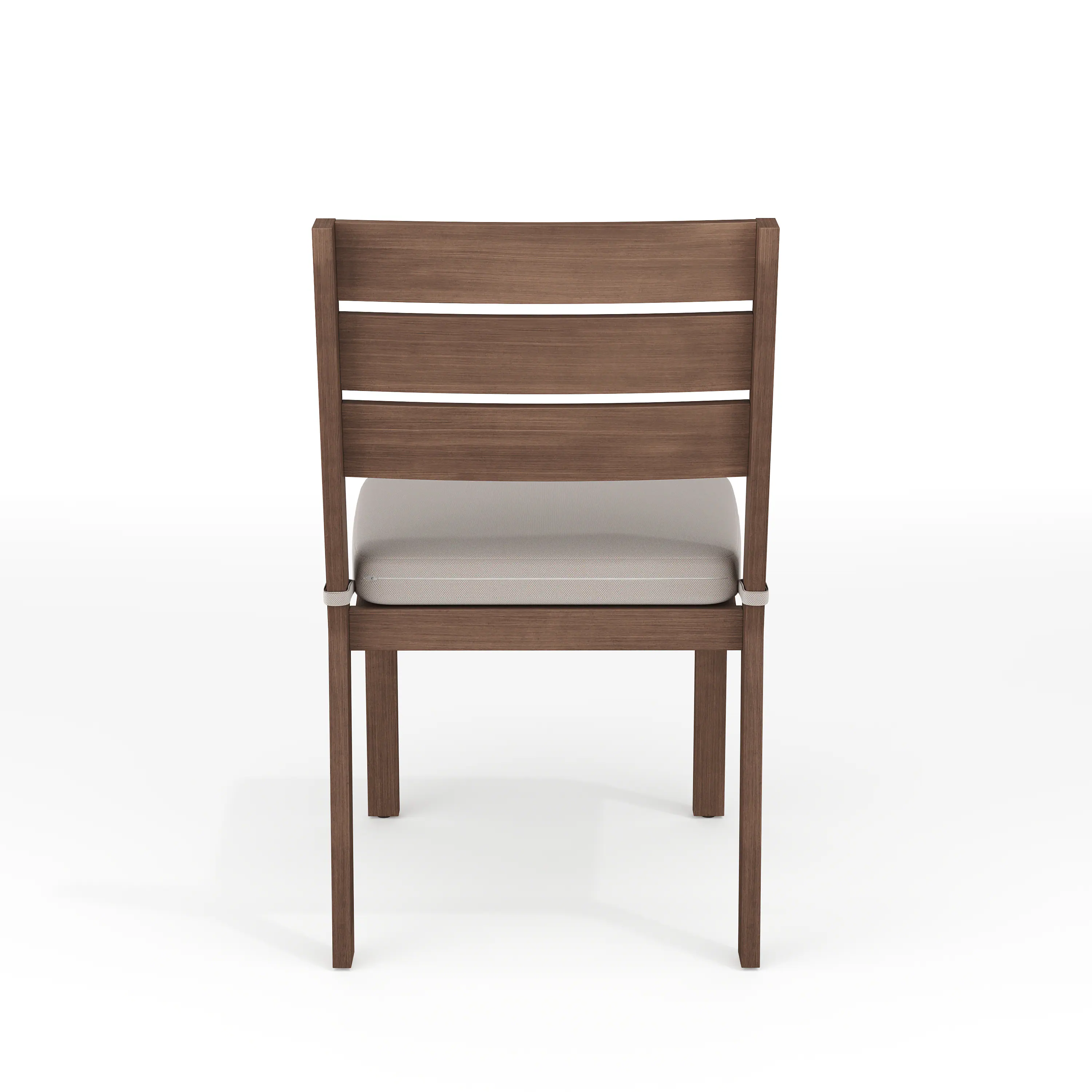 Alt View 5. Martha Stewart - All-Weather Patio Set with 36" Round Trestle Base Table and 4 Stack Chairs - Brown.