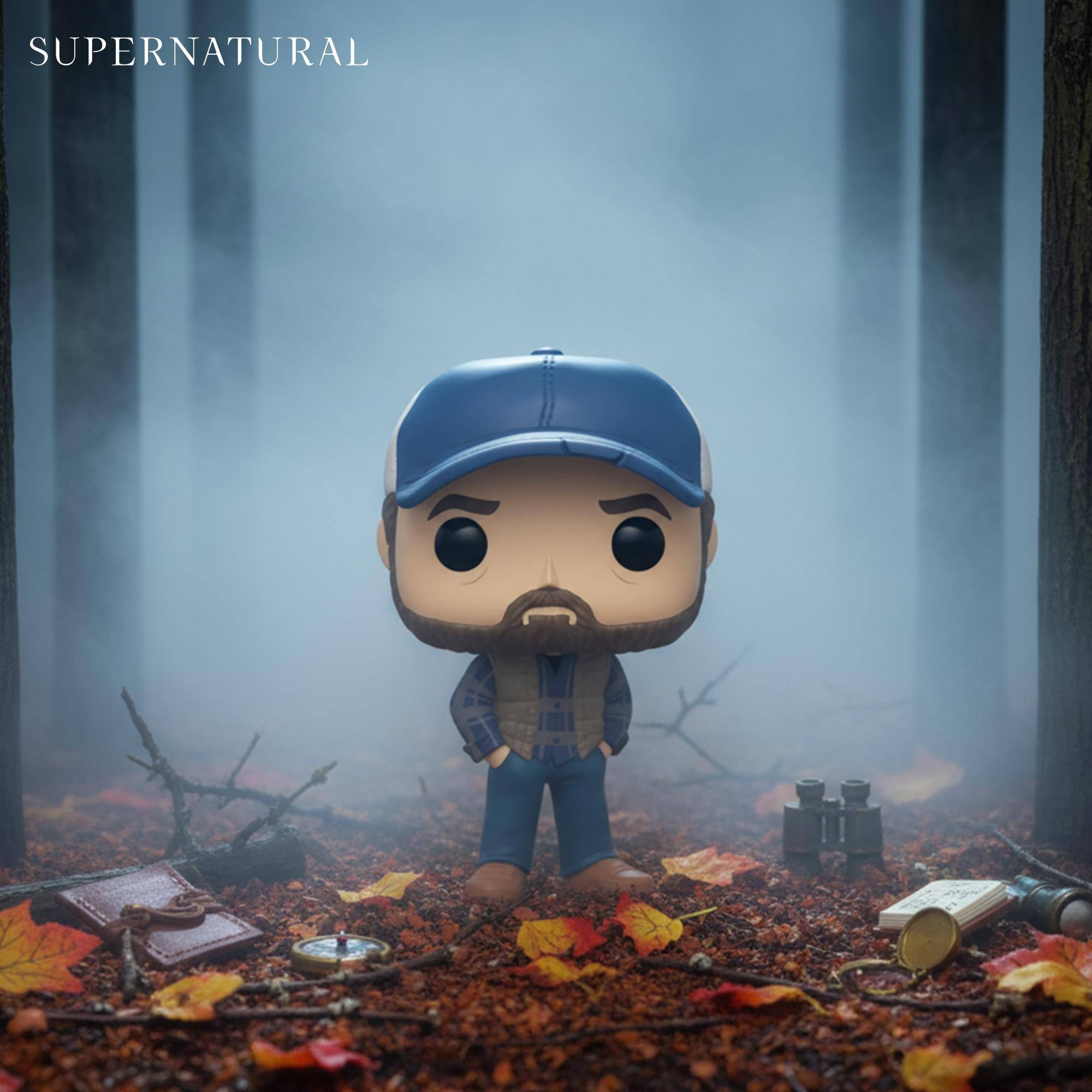 Alt View 2. Funko - Funko Pop! Supernatural: Bobby Singer #1838 - Blue.