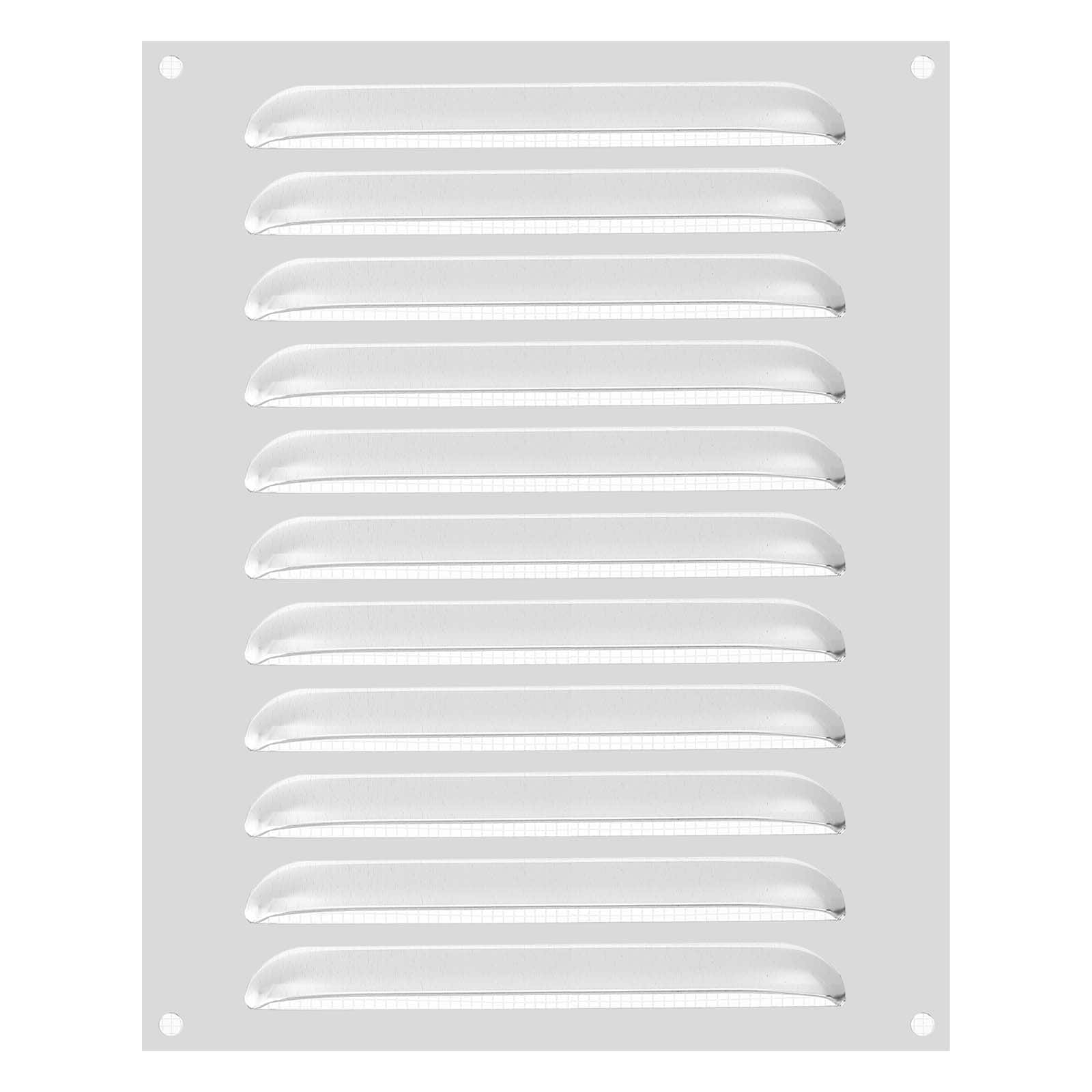 "Unique Bargains - 10""x8"" Aluminum Vent Cover, Screen Air Grille Ventilation Cover HVAC Louvered Grill Built-in Mesh for Home - Silver" price history on PriceWatchPro