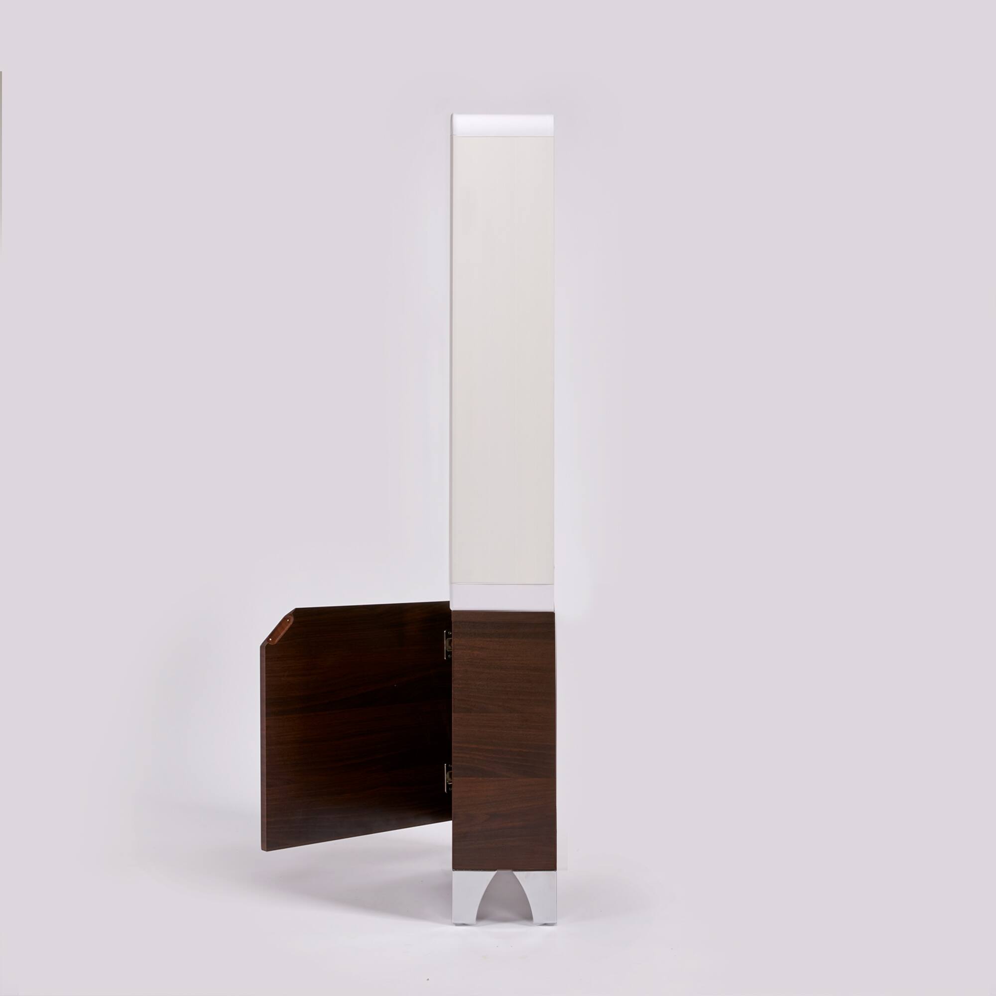 Alt View 2. Just Vertical - EVE Tower Garden | Hydroponic Growing System | Grow Fresh Herbs & Vegetables Year-Round | Fully Assembled - Walnut.