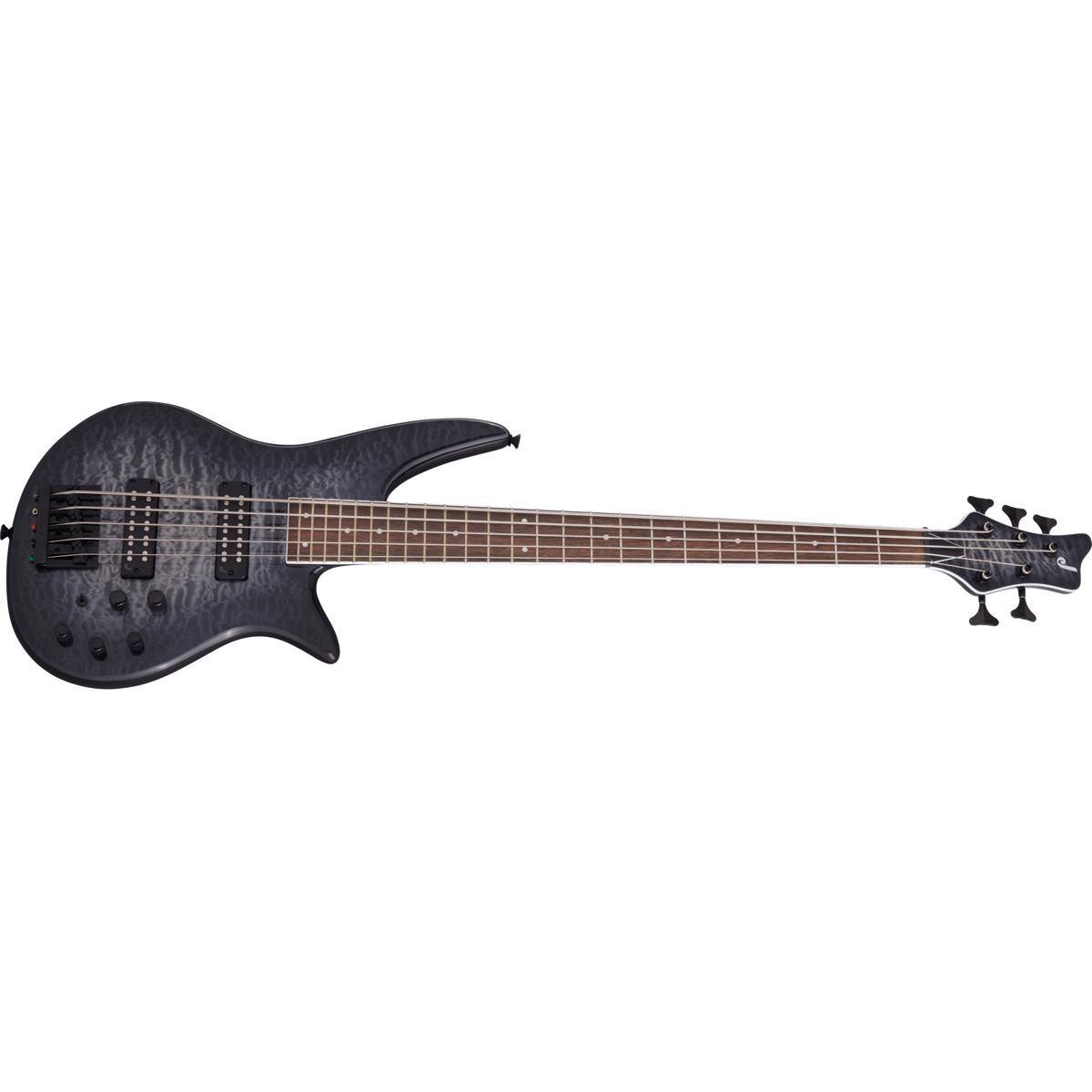 Alt View 3. Jackson - Jackson X Spectra Bass SBXQ V 5-String Electric Guitar, Black Burst.