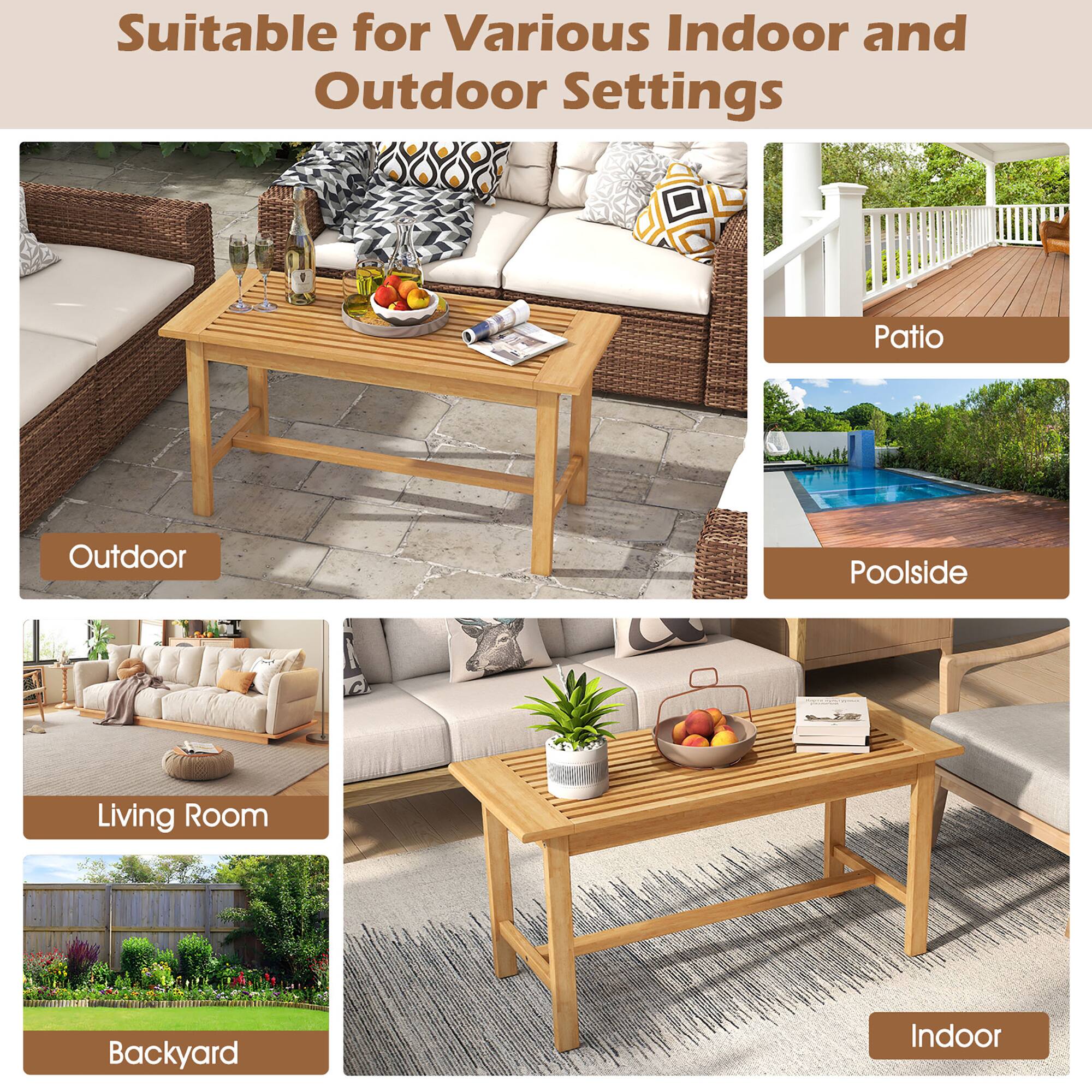 Suitable for Various Indoor and Outdoor Settings

Outdoor  
Patio  
Poolside  
Living Room  
Backyard  
Indoor