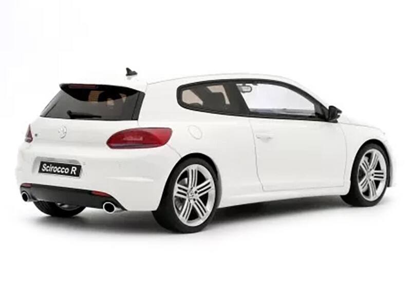 Alt View 1. Otto Mobile - 2008 Volkswagen Scirocco 3 R Phase 1 Candy White Limited Edition to 999 pieces Worldwide 1/18 Model Car by Otto Mobile - Candy White.