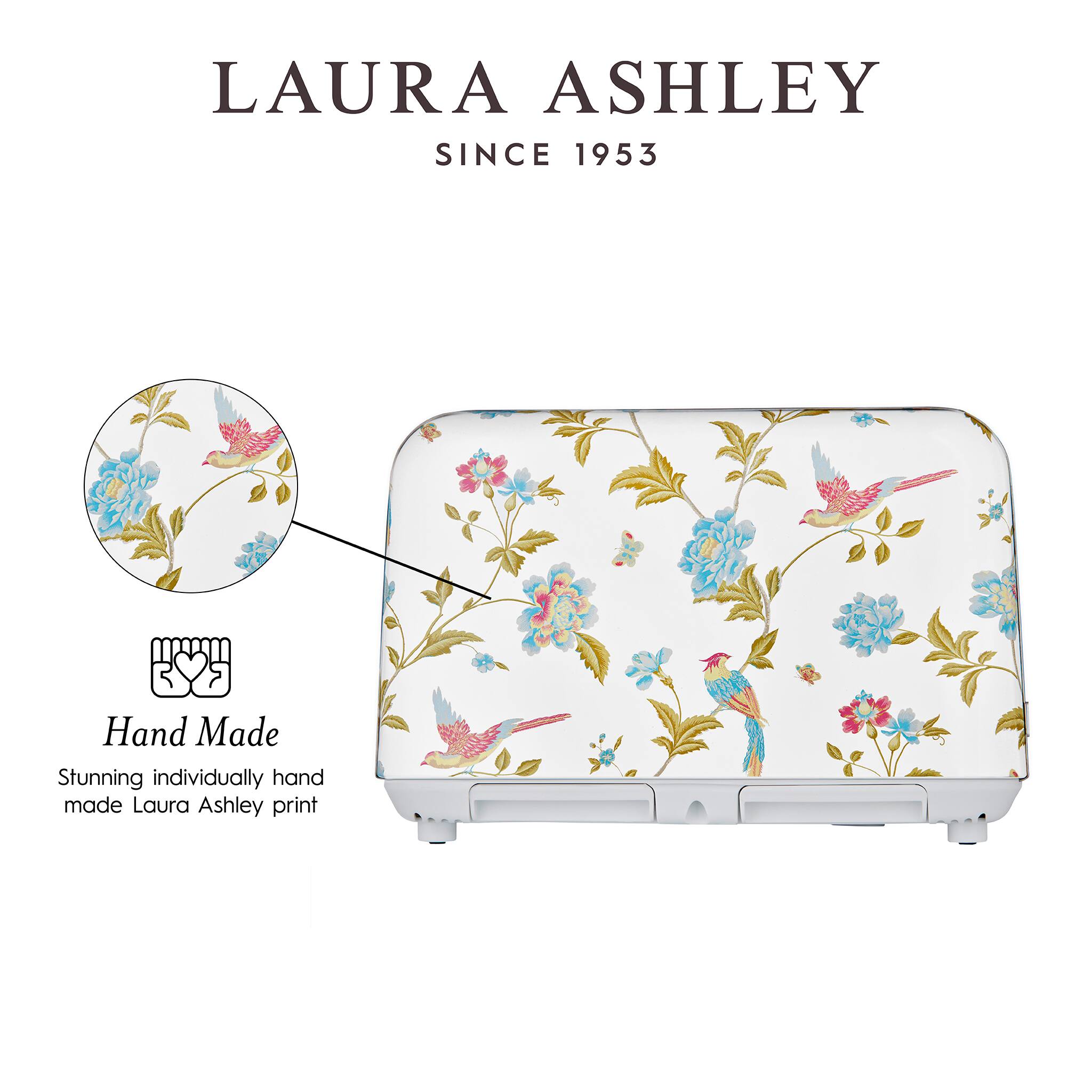 LAURA ASHLEY  
SINCE 1953  

Hand Made  
Stunning individually hand made Laura Ashley print