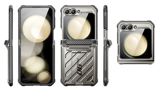 Alt View 2. SUPCASE - Unicorn Beetle Pro Rugged Case for Samsung Galaxy Z Flip6 – Full-Body Protection with Screen Protector - Titan Gray.