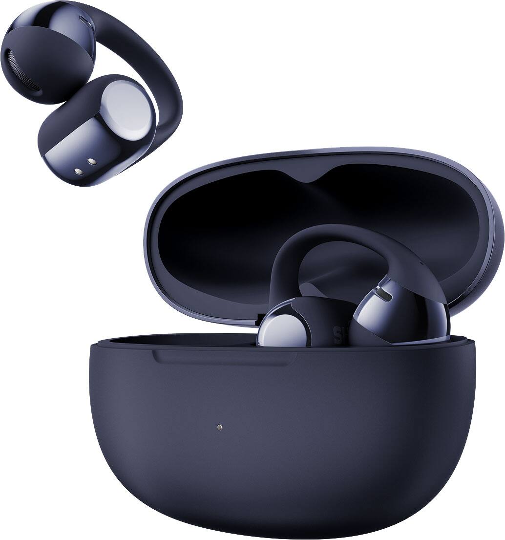 Alt View 4. Shokz - OpenDots ONE Open-Ear Clip-On True Wireless Bluetooth Earbuds - Midnight Blue.