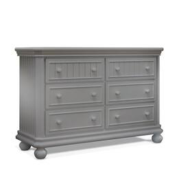 Sorelle - Finley RTA 6 Drawer Double Dresser - Weathered Gray