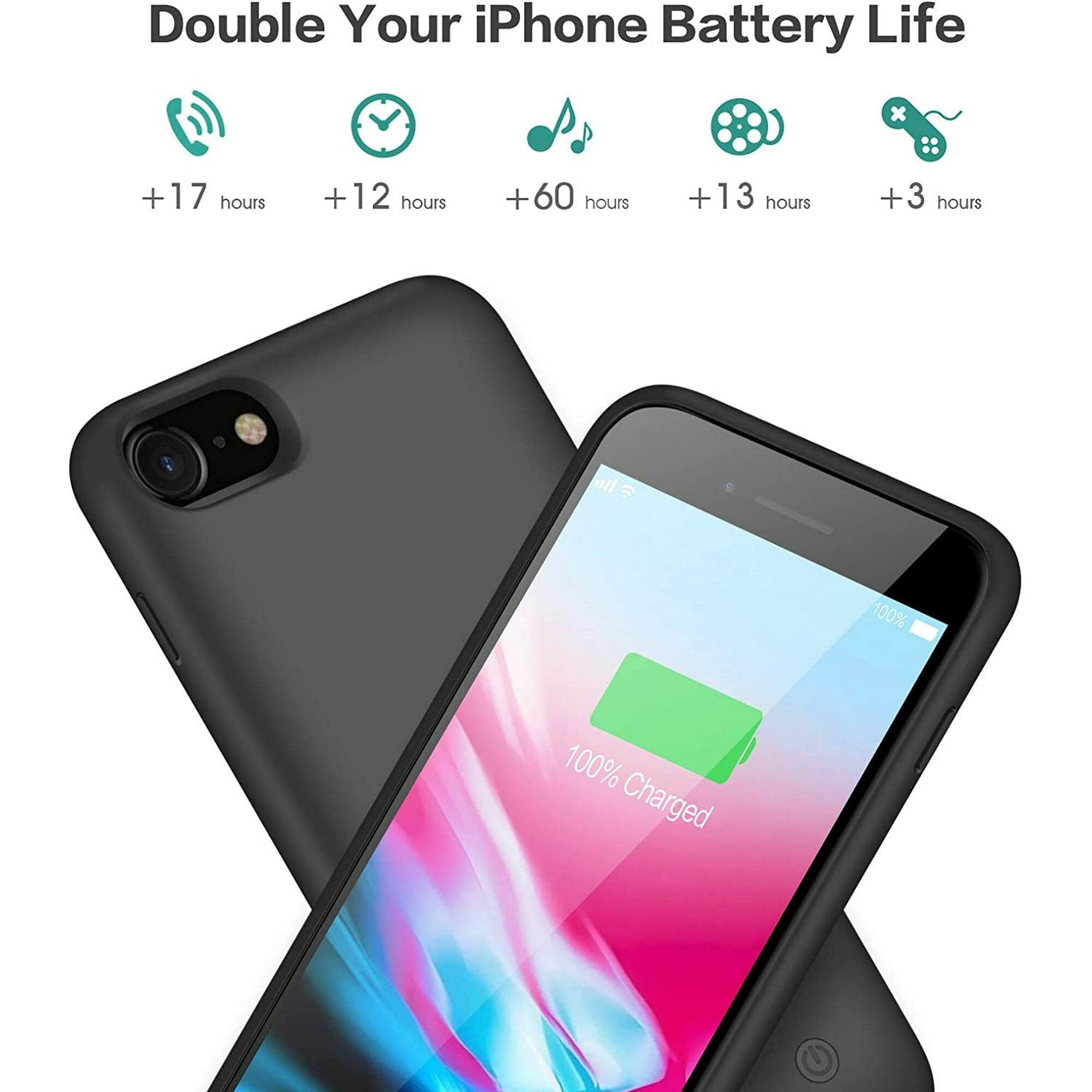 Double Your iPhone Battery Life x +17 hours +12 hours +60 hours +13 hours +3 hours 100% Charged