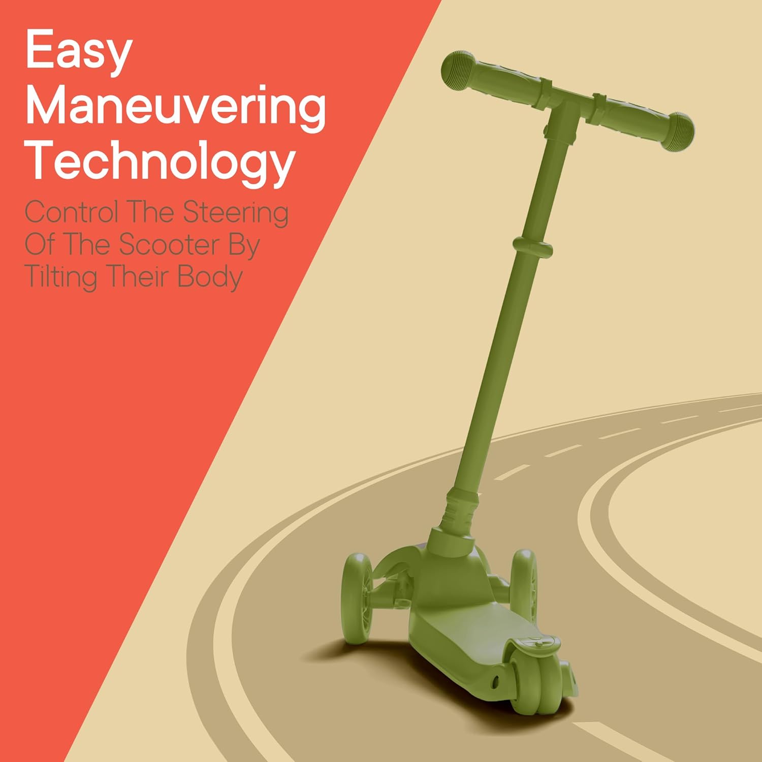 Easy Maneuvering Technology
Control The Steering Of The Scooter By Tilting Their Body
