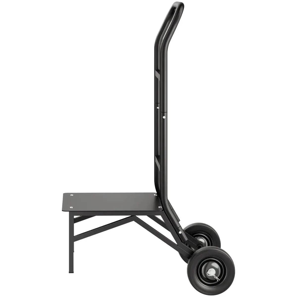 Alt View 2. VEVOR - Push-Style Folding Chair Cart, Holds 10 Chairs, 150 lb Capacity - Black.