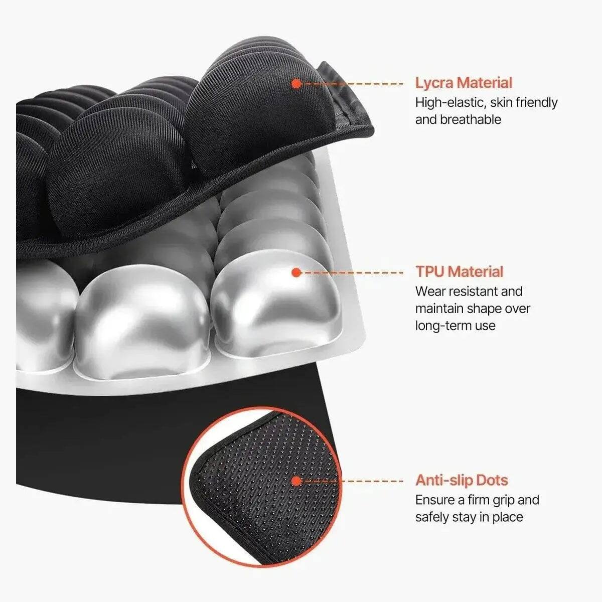 Lycra Material: High-elastic, skin friendly and breathable  
TPU Material: Wear resistant and maintain shape over long-term use  
Anti-slip Dots: Ensure a firm grip and safely stay in place