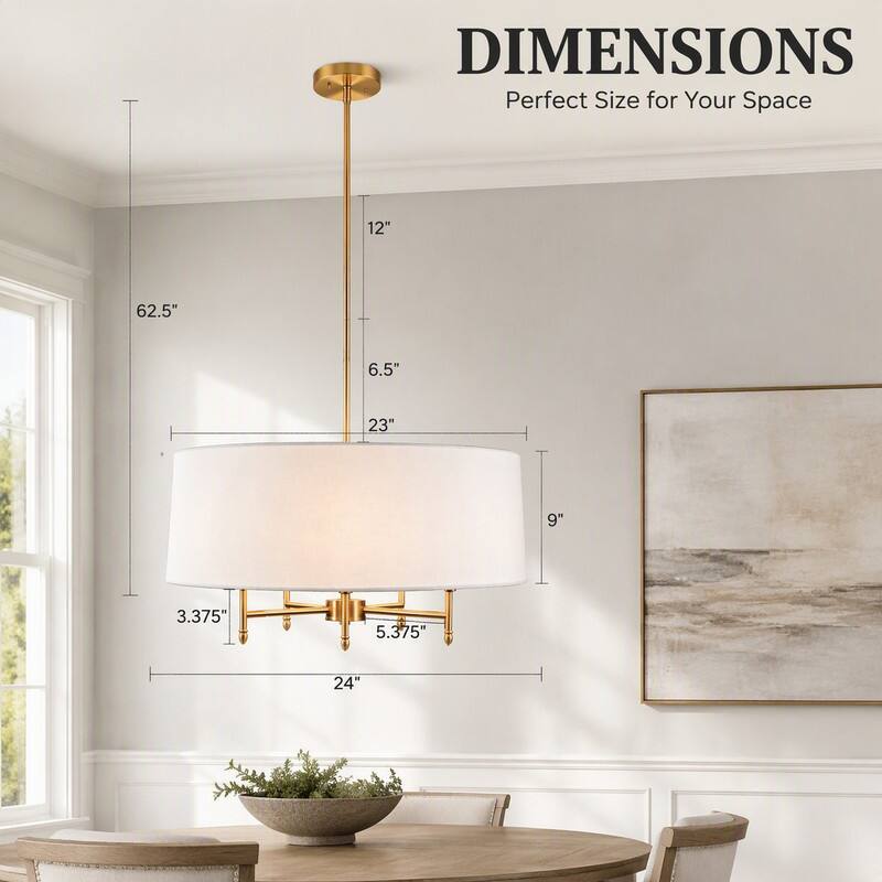 DIMENSIONS  
Perfect Size for Your Space

12"  
62.5"  
6.5"  
23"  
9"  
3.375"  
5.375"  
24"