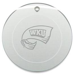 Jardine - Western Kentucky Hilltoppers 3'' Glass Round Ornament - Multicolor