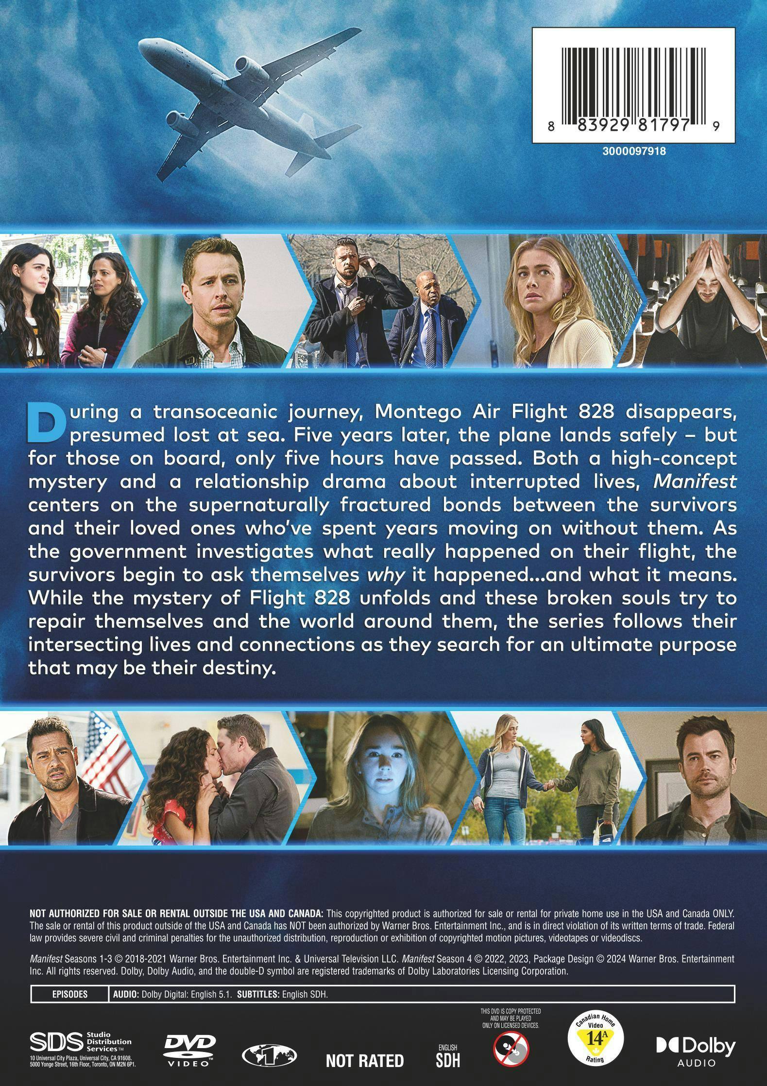 Back. Manifest: The Complete Series [DVD].