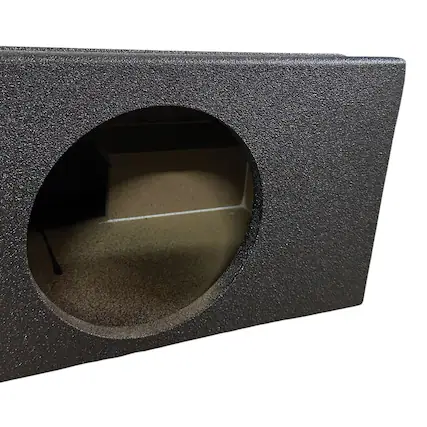 Front. King Boxes - King Boxes 8-in. Double-speaker Black Sprayed Enclosure For Chevy Silverado/gmc Sierra 1500 Extended Cab 2007 - 2018 - Black.