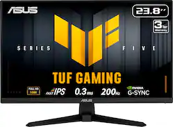 ASUS - TUF Gaming 24" FHD IPS 200Hz 0.3ms Gaming Monitor with G-SYNC/FreeSync Premium (DisplayPort, HDMI) - Black - Front_Zoom